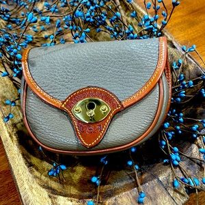 Dooney & Bourke VTG AWL NWOTCavalry Taupe small saddle bag